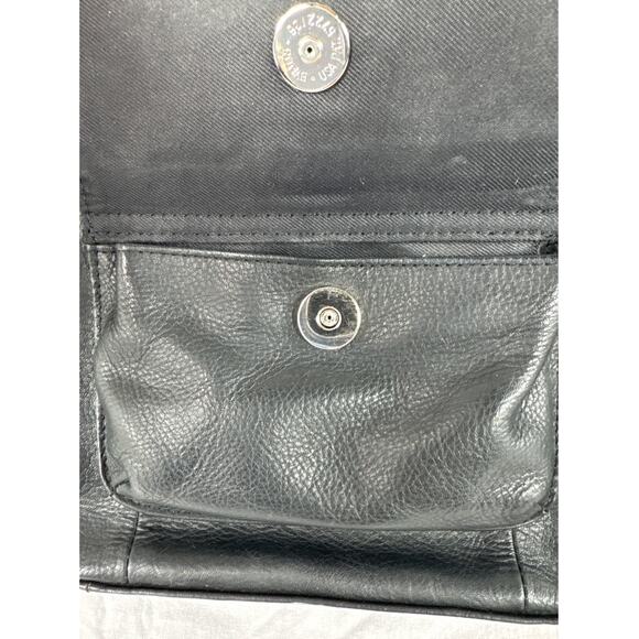 Fossil Black Leather Organizer Shoulder Bag - Picture 5 of 12